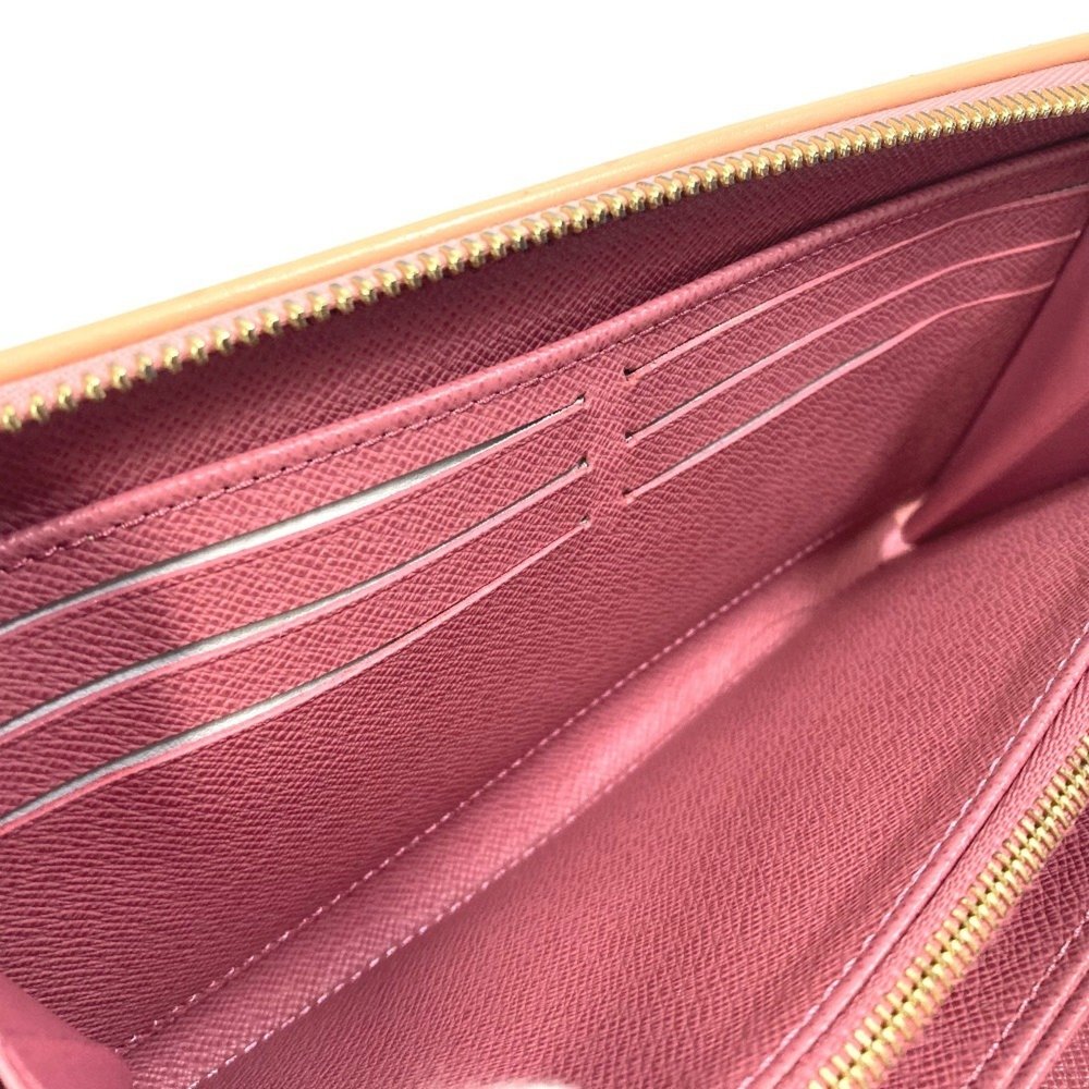 LOUIS VUITTON M81182 Monogram Denim Zippy Wallet, Women's, Pink - Picture 11 of 14